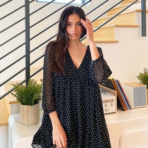 Aritzia Sunday Best Chiffon Babydoll Dress - Picture 5 of 5